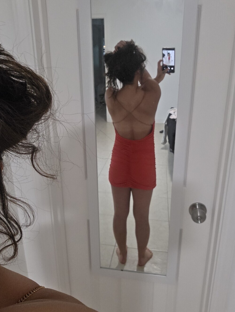 Red Chain Dress - Picture 2 of 6